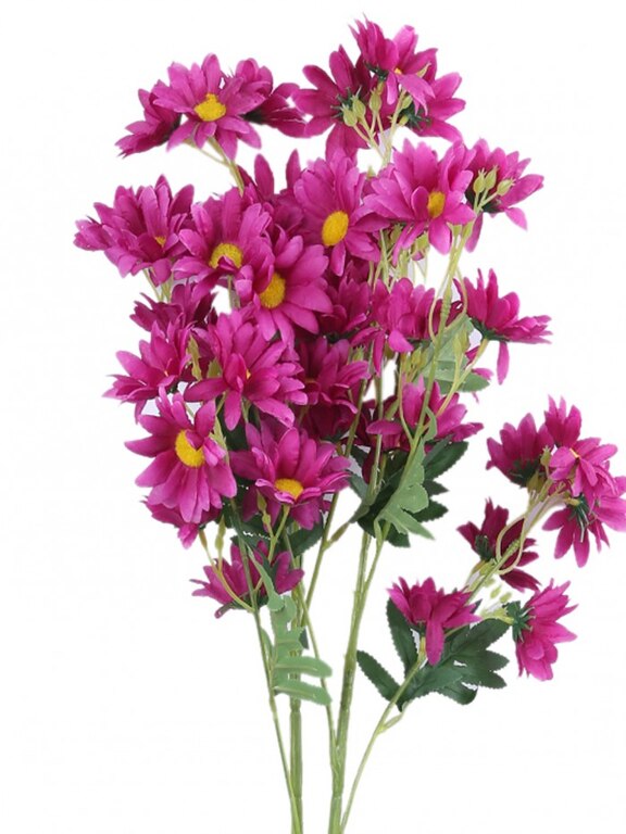 ARTIFICIAL DAISY FLOWER STEMS (80 CM TALL, 5 BRANCHES, PURPLE, SET OF 2) MSF98